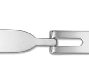 14mm Solid White Gold Women's Deployment Watch Buckle