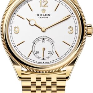 1908 Intense White Dial 18k Yellow Gold Men's Watch 52508-0008