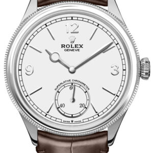 1908 White Dial Brown Leather Strap 39mm Men's Watch 52509-0006