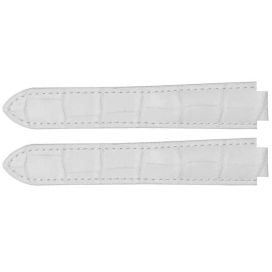 ballon bleu 11mm white leather strap with pattern ballon bleu 11mm white leather strap with pattern