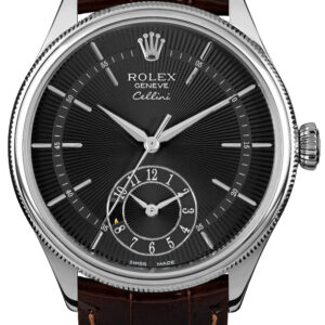 Cellini Dual Time Solid 18k White Gold Men's Watch 50529-0010