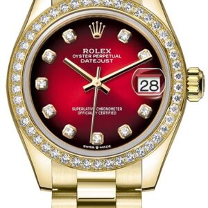 Datejust 31 Red Ombre Dial Diamonds Women's Watch 278288RBR-0041
