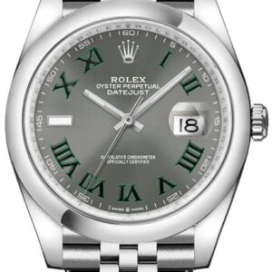 Datejust 36 Wimbledon Dial Jubilee Bracelet Unisex Watch 126200-0017