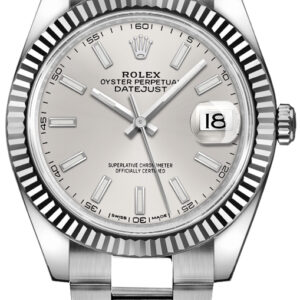 Datejust 41 Silver Dial Oyster Bracelet Watch 126334-0003