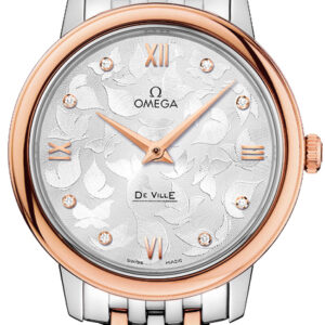 de ville prestige silver butterfly dial womens watch 42420336052001