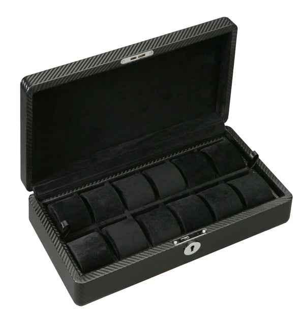 diplomat 12 piece carbon fiber watch box diplomat 12 piece carbon fiber watch box