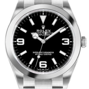 Explorer 36mm Black Dial Oystersteel Unisex Watch 124270-0001