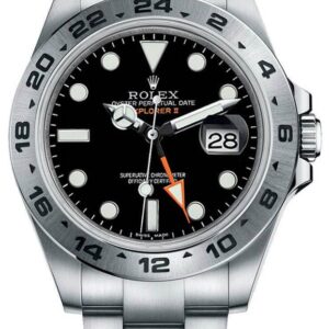 Explorer II 42mm Black Dial Oystersteel Men's Watch 216570-0002