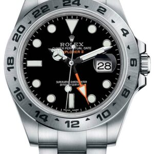 Explorer II Black Dial Stainless Steel Men's Watch 216570-0002