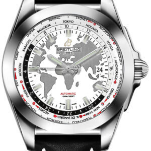 Galactic Unitime World Map White Dial Men's Watch WB3510U0/A777-435X