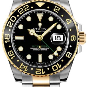 GMT-Master II Two Tone Black Dial Men's Watch 116713LN-0001