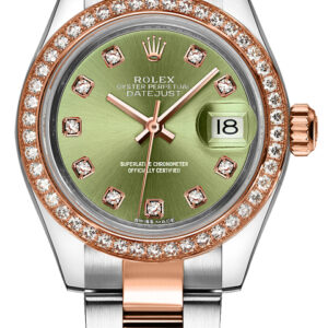 Lady-Datejust 28 Green Diamond Dial Watch 279381RBR-0008