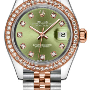 Lady-Datejust 28 Green Diamond Jubilee Bracelet Watch 279381RBR-0007