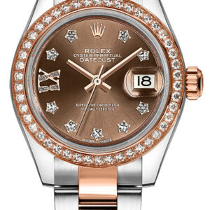 Lady-Datejust 28 Oyster Bracelet Gold & Steel Watch 279381RBR-0004