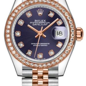 Lady-Datejust 28 Purple Diamond Dial Watch 279381RBR-0015