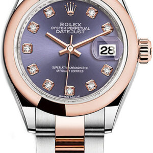Lady-Datejust 28 Purple Diamond Women's Watch 279161-0016