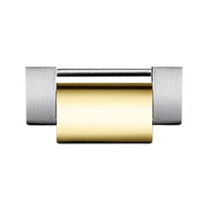 oyster 165mm yellow gold with stainless steel half link rosy165a