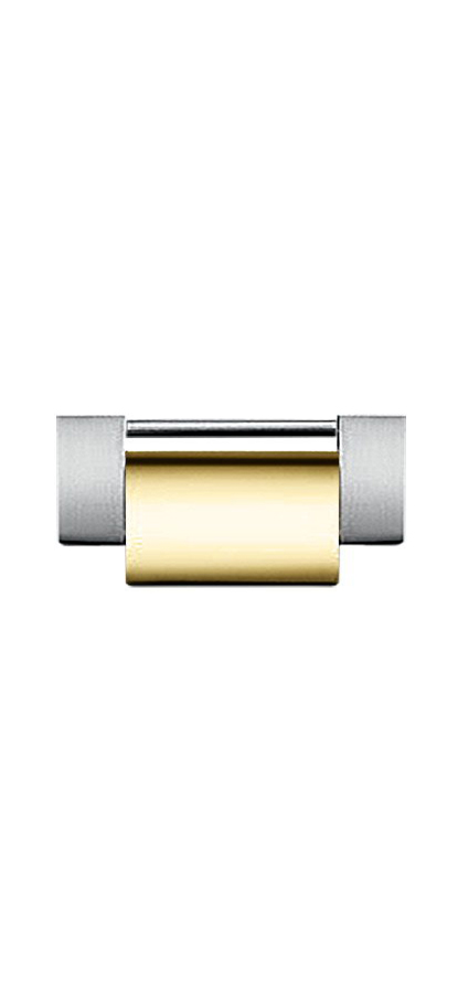 oyster 165mm yellow gold with stainless steel half link rosy165a oyster 165mm yellow gold with stainless steel half link rosy165a