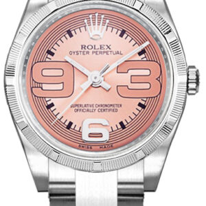 Oyster Perpetual 26 Pink Maxi Dial Steel Women's Watch 176210