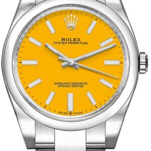 Oyster Perpetual 31 Yellow Dial Steel Women's Watch 277200-0005