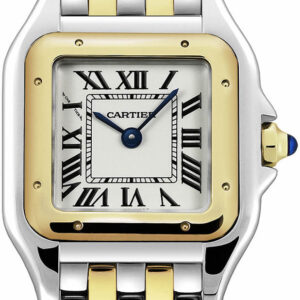 panthere de cartier gold and steel womens watch w2pn0007