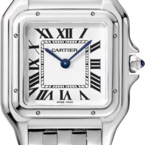 panthere de cartier medium steel quartz womens watch wspn0015
