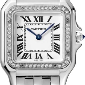 panthere de cartier stainless steel diamonds womens watch w4pn0018