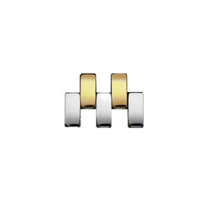 panthere stainless steel 18k yellow gold 15mm link w2pn0007