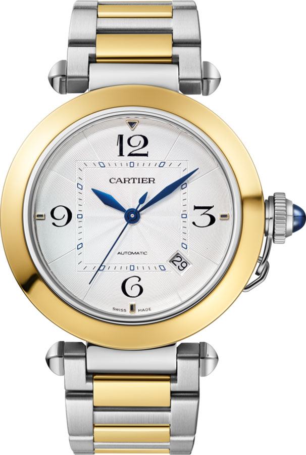 pasha yellow gold steel automatic mens watch w2pa0009 pasha yellow gold steel automatic mens watch w2pa0009