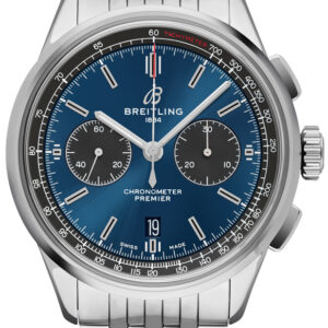 Premier B01 Chronograph 42 Blue Dial Steel Men's Watch AB0118A61C1A1