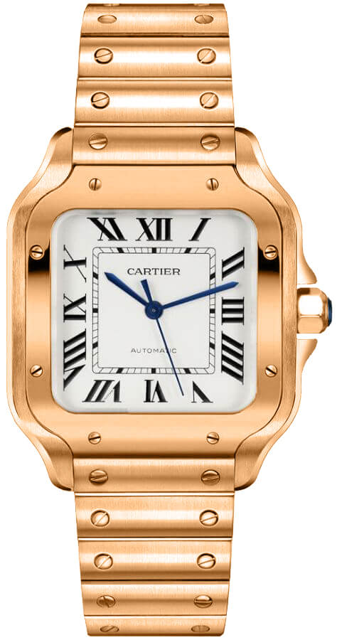 santos de cartier medium rose gold unisex watch wgsa0031 santos de cartier medium rose gold unisex watch wgsa0031