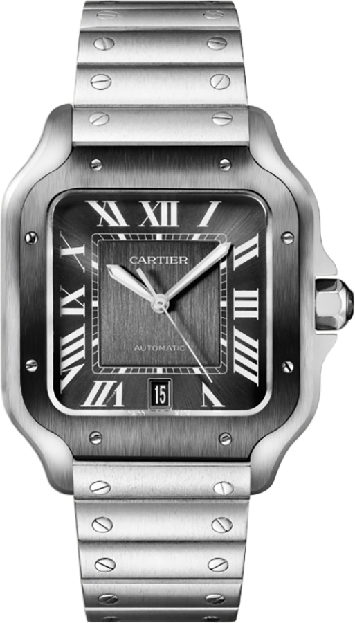 santos de cartier stainless steel automatic mens watch wssa0037 santos de cartier stainless steel automatic mens watch wssa0037