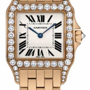 santos demoiselle 18k rose gold womens watch wf9007z8