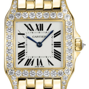 santos demoiselle solid 18k yellow gold womens watch wf9002y7