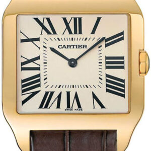 santos dumont 18k yellow gold mens watch w2008751