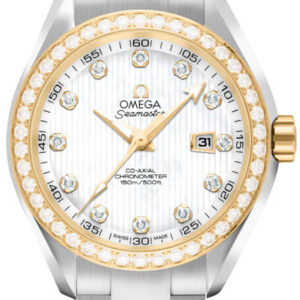 seamaster aqua terra 150m white pearl womens watch 23125342055004