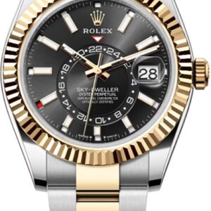 Sky-Dweller Bright Black Dial 42mm Men's Watch 336933-0003
