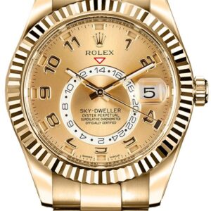 Sky-Dweller Men's Gold Watch 326938-0002