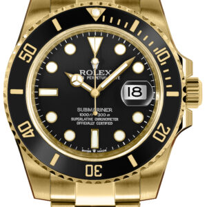 Submariner Date Black Dial Yellow Gold Men's Watch 126618LN-0002