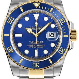 Submariner Date Two Tone Blue Dial Men's Watch 116613LB-0005