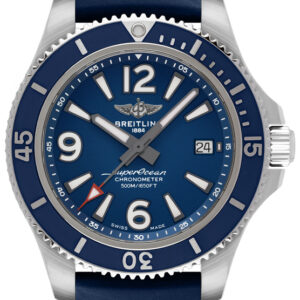 Superocean 42 Blue Rubber Strap Men's Watch A17366D81C1S2