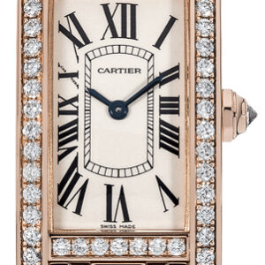 tank americaine solid 18k rose gold womens watch wb7079m5