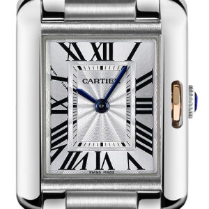 tank anglaise silver dial womens watch w5310036