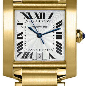 tank francaise 18k yellow gold mens watch w50001r2