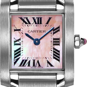 tank francaise pink pearl petite womens watch w51028q3