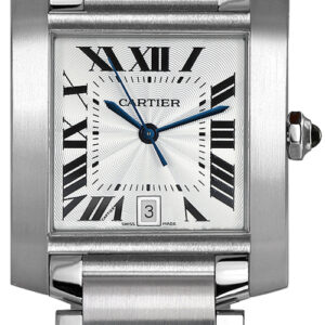tank francaise silver dial luxury mens watch w51002q3