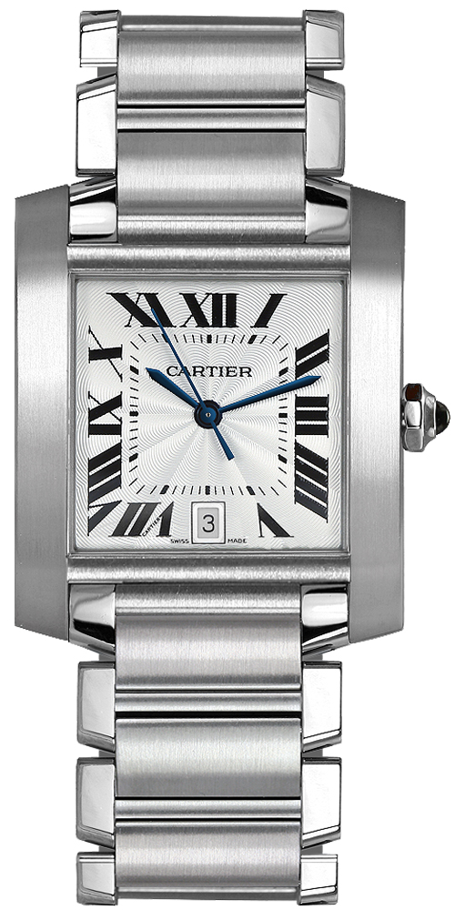 tank francaise silver dial luxury mens watch w51002q3 tank francaise silver dial luxury mens watch w51002q3