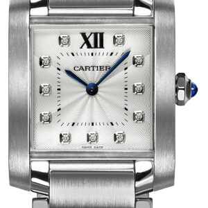 tank francaise silver diamond dial womens watch we110007