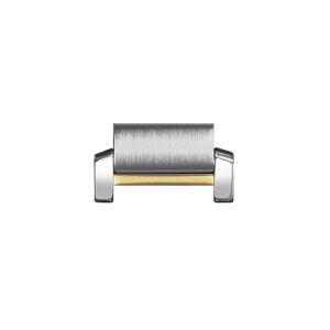tank francaise stainless steel 18k yellow gold 19mm link w51012q4