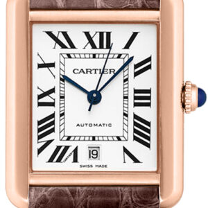 Tank Solo Solid 18k Rose Gold Watch W5200026